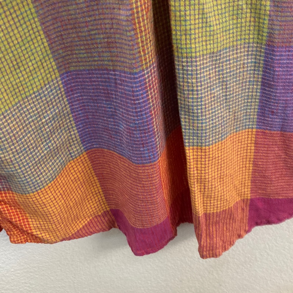 Soft Surroundings Multicolor Patchwork Plaid Pear… - image 8